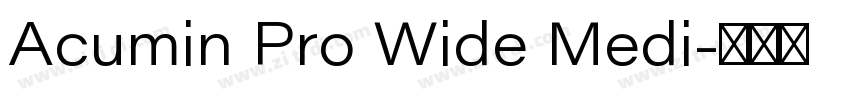 Acumin Pro Wide Medi字体转换